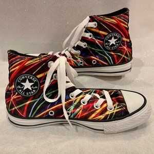 Converse Unisex ChuckTaylor All Star Hi-Top Satin Neon Laser Sneaker